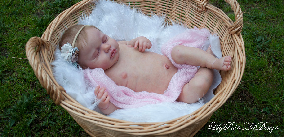 Reborn Baby with Rooted Hair and Chest Plate